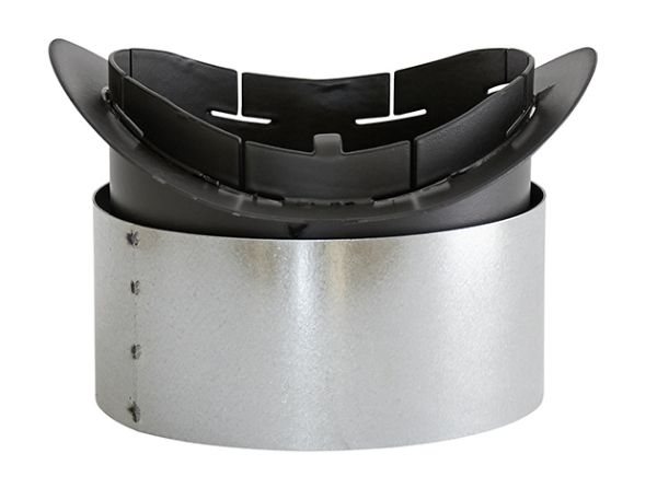 Røykinnføring Icopal, Leca og Schiedel Ø125mm og Ø130mm