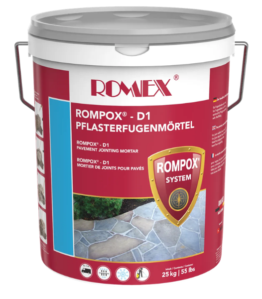 Romex Rompox D1 2-komponent fugemørtel - 25 kg