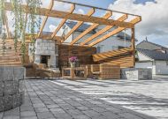 Belegningsstein Multimix 50 tromlet + flammet grå/koks - 19,5x13x5 cm