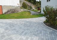 Belegningsstein Multimix 50 tromlet + flammet grå/koks - 19,5x13x5 cm