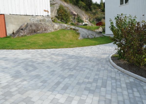 Belegningsstein Multimix 50 tromlet + flammet grå/koks - 19,5x13x5 cm