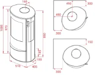 Lotus Liva 5 G sort  (med sideglass)