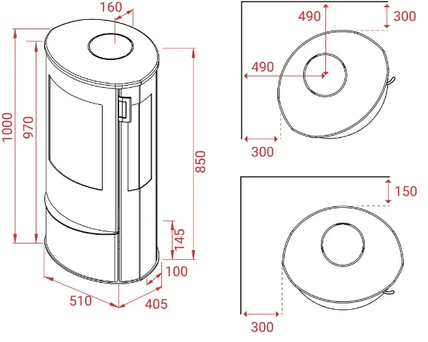 Lotus Liva 5 G sort  (med sideglass)
