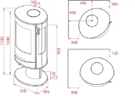 Lotus Liva 7 G sort (med sideglass)