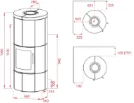 Lotus M Basic klebersten med sort dør