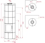 Lotus M3 klebersten med grå dør
