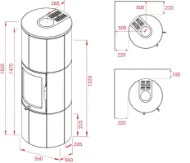 Lotus Maestro 152 klebersten med sort dør