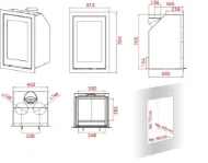 Lotus H700 sort peisinnsats