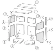 Brennplatesett komplett til Lotus M-serie, før aug. 2020
