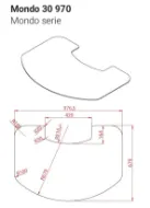 Lotus Mondo - Formgulvplate i klart glass