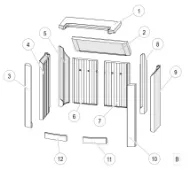 Brennplatesett komplett til Lotus Mondo 30