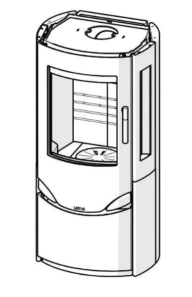 Brennplatesett komplett til Lotus Prio med sidevindu
