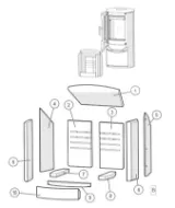 Brennplatesett komplett til Lotus Prio med sidevindu