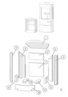 Brennplatesett komplett til Lotus Mira  og Liva uten sideglass