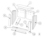 Brennplatesett komplett til Lotus Mondo 1