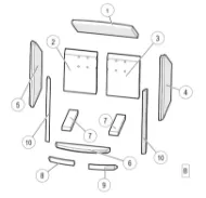 Brennplatesett komplett til Lotus Mondo 2