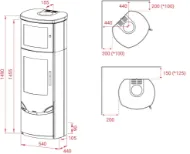 Lotus Prio 7M Indian Night med bakerovn, sidevindu og sort front