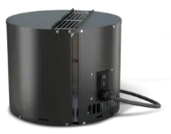 Draftbooster røyksuger sort