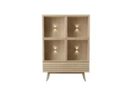 Casø 777 highboard 124x177x40 cm hvitoljet eik