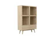 Casø 777 highboard 124x177x40 cm hvitoljet eik