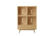 Casø 777 highboard 124x177x40 cm naturoljet eik