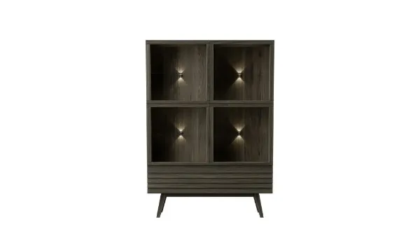 Casø 777 highboard 124x177x40 cm røktoljet eik