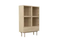 Casø 777 highboard 124x177x40 cm hvitoljet eik