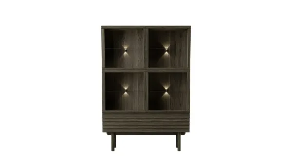Casø 777 highboard 124x177x40 cm røktoljet eik