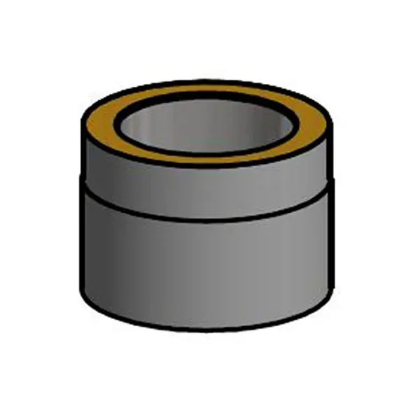 Isolert røykrør 15 cm Ø150mm svart