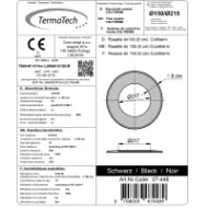Pyntering for isolerte røykrør Ø150mm svart