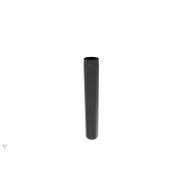 Røykrør rett 100 cm Ø150mm svart
