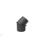 Røykrør bend justerbar 0-45° 2-delt Ø150mm svart