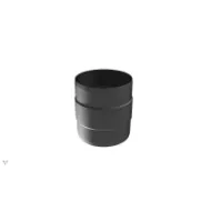 Røykrør skjøtestykke Ø150-Ø150 svart