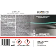 Ovnslakk - Sort metallic 400ml spraylakk