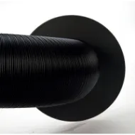 Pyntering til friskluftsrør Ø80 mm svart