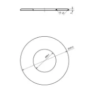 Pyntering til friskluftsrør Ø80 mm svart