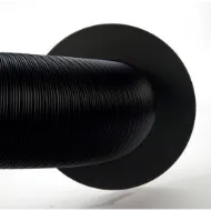 Pyntering til isolert friskluftsrør Ø125 mm svart