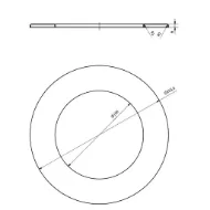 Pyntering til isolert friskluftsrør Ø125 mm svart