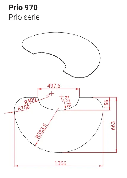 Lotus Prio - Formgulvplate i klart glass