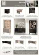 Casø Broholm Vitrineskap med glassider 100x197x40 cm Hvitoljet Eik