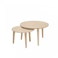 Casø 500 Sofabord Ø60x42,5 cm Hvitoljet Eik