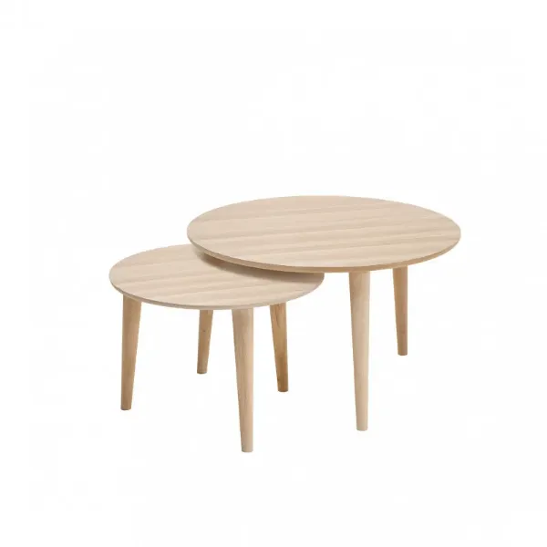 Casø 501 Sofabord Ø80x48 cm Hvitoljet Eik