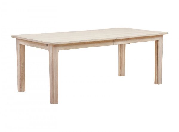 Casø 701 spisebord uttrekkbar 200-500x100x75 cm Hvitoljet eik, inkl. 3 ileggsplater