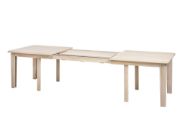 Casø 701 spisebord uttrekkbar 200-500x100x75 cm Hvitoljet eik, inkl. 3 ileggsplater