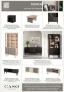 Casø Broholm Highboard med lamelldører 124x133x40 cm Røktoljet Eik