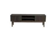 Casø Broholm XL TV-benk med lamelldører 160x55x35 cm Røktoljet Eik