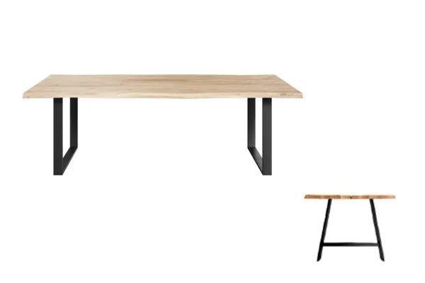 Casø Eydis Matbord 240x100x75 cm Hvitoljet Eik med A-ben