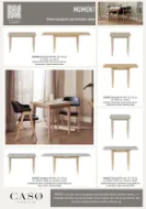 Casø Moment Spisebord 75-125x75x75 cm Hvitoljet Eik inkl. 2 ileggsplater