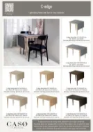 Casø C-Edge Kjøkkenbord 75-115x75x75 cm Hvitoljet Eik med stein laminat