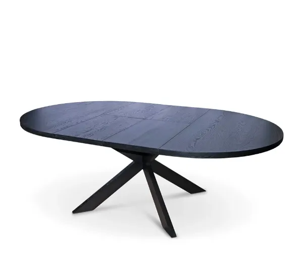 Stenexpo Tofta Matbord Ø140-220x75 cm, inkl 1 ileggsplate